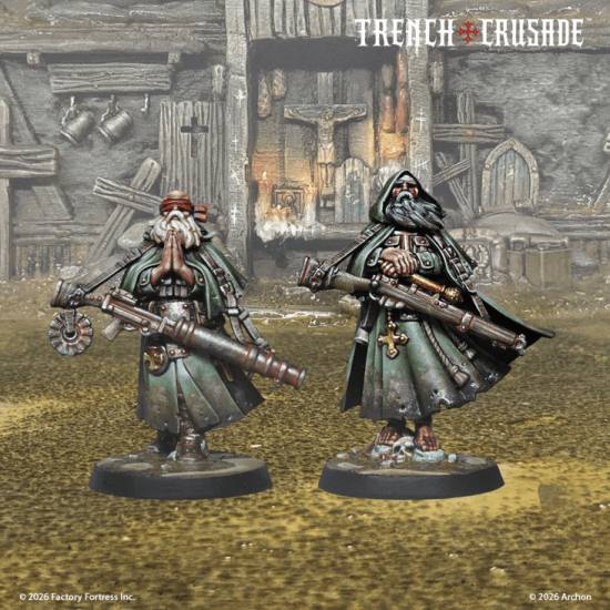 Trench Crusade: Sniper Priests – elitarny snajper New Antioch 2 figurki